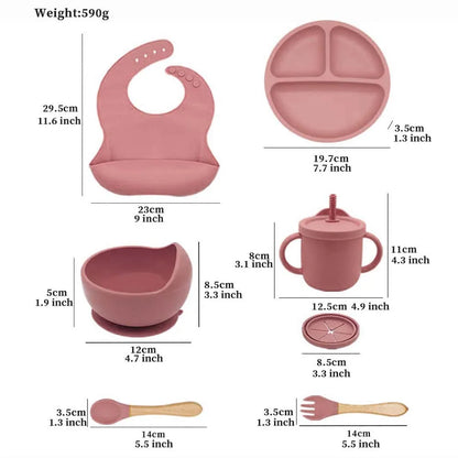 Baby Silicone Tableware Set