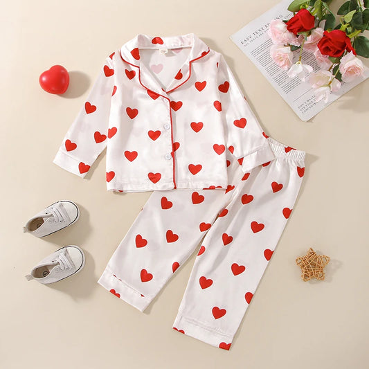 Kid 's Girl Sleepwear Homewear Pajamas Set