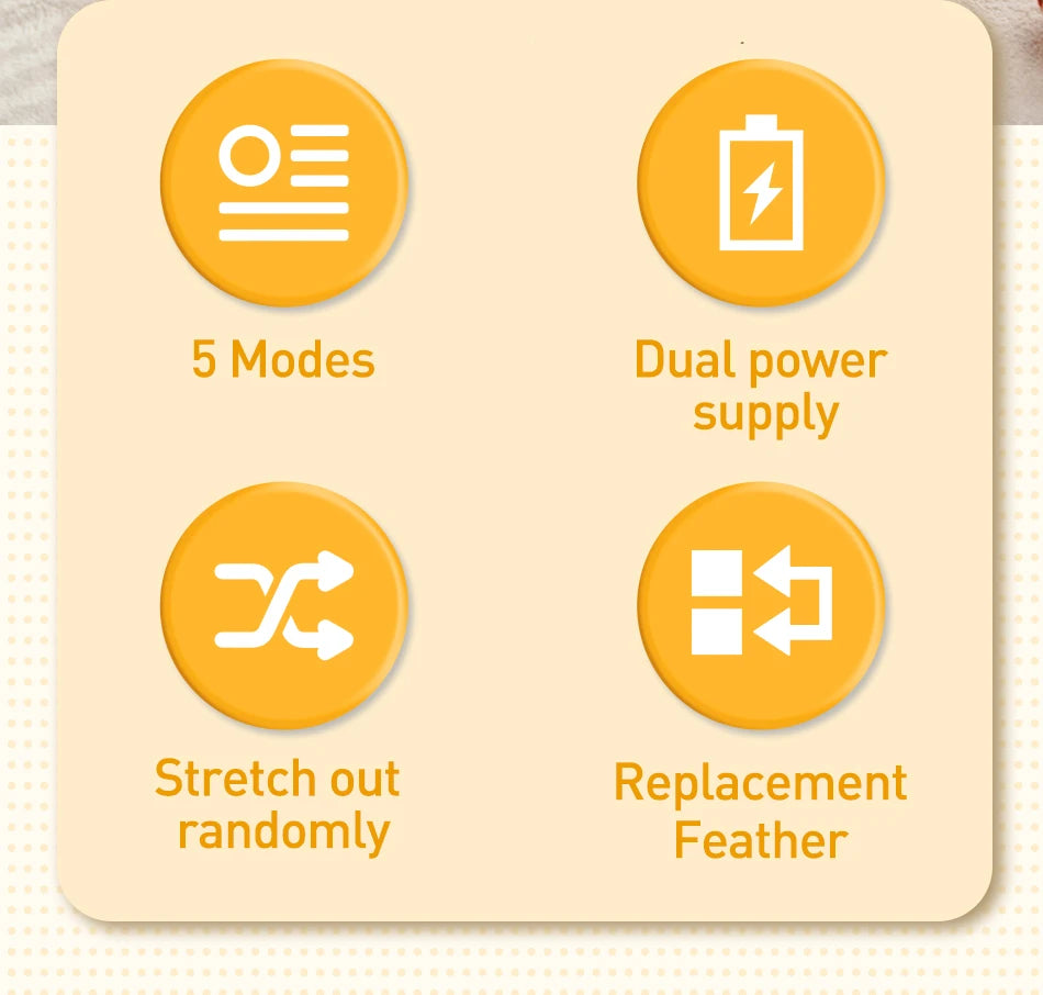 Automatic Feather Fun Ball Toy Set