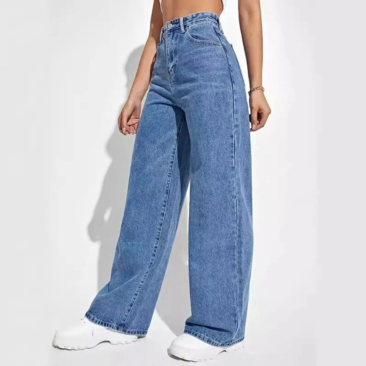 Retro Baggy Straight Jeans Pant