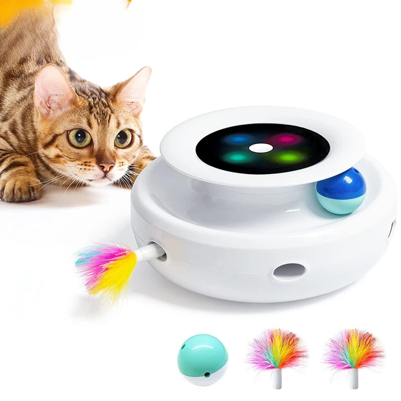 Automatic Feather Fun Ball Toy Set