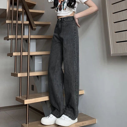 Woman Vintage High Waist Jeans Pant
