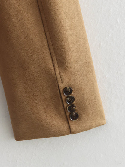 Vintage Women's Loose Suede Jacket