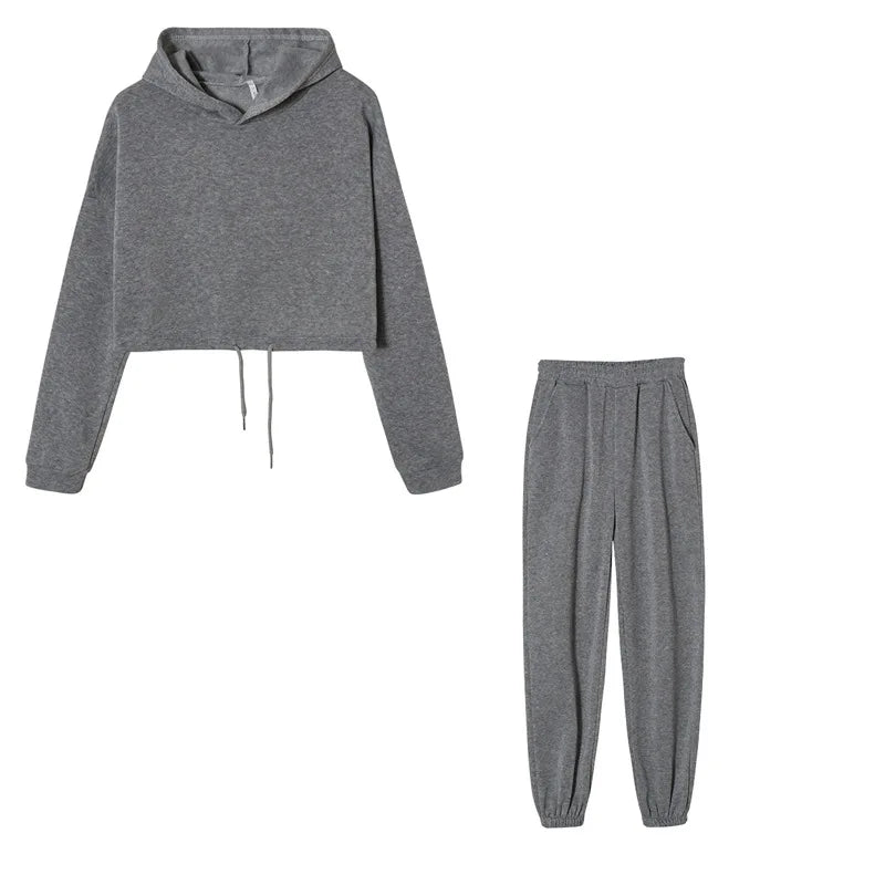 Oversized Hoodie Sweatpant Sportswear Suit