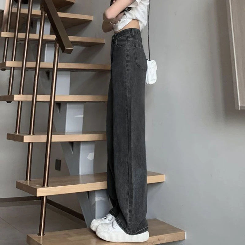 Woman Vintage High Waist Jeans Pant