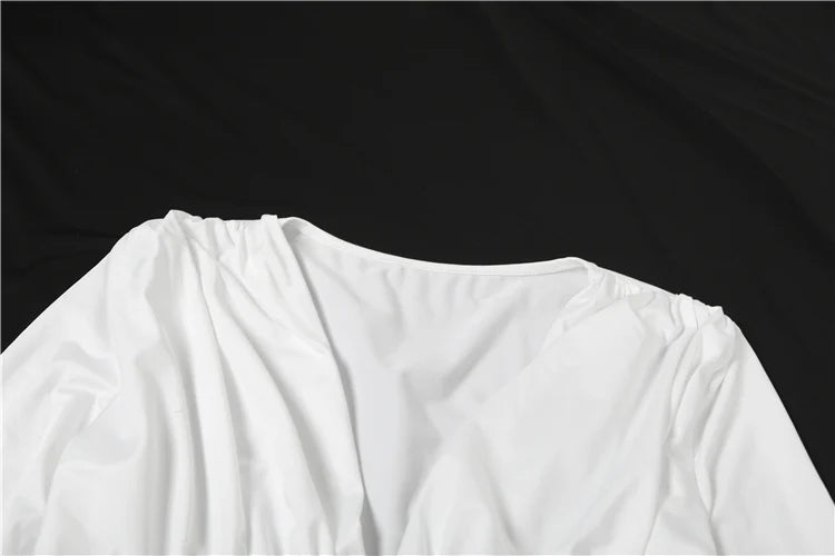 V-Neck Weird Puss Chic Knot Dress