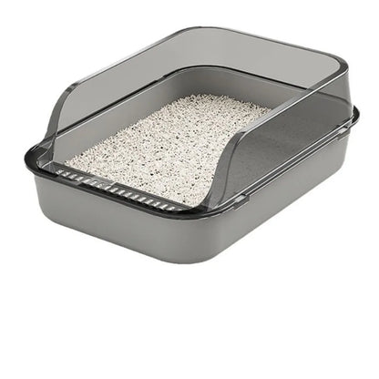 Semi-Covered Cat Litter Box