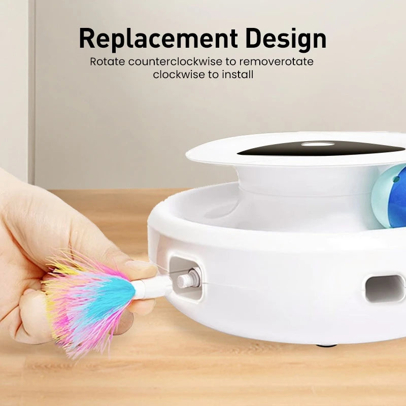 Automatic Feather Fun Ball Toy Set