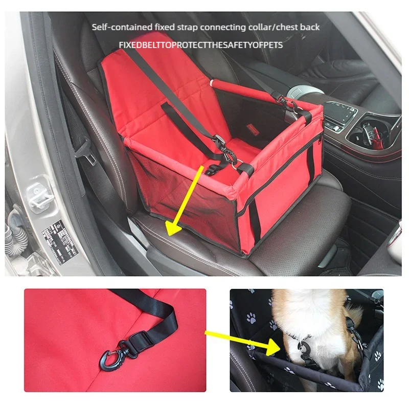 Foldable Pet Car Safety Basket Bag