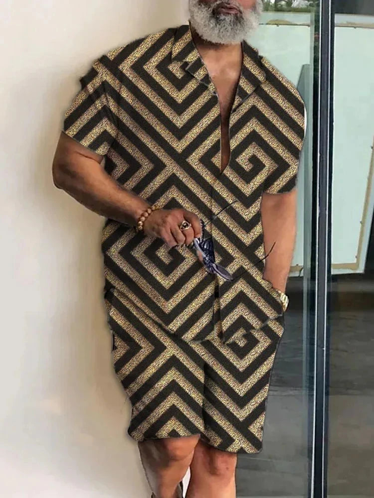 Luxury Men's Summer Shirt Set