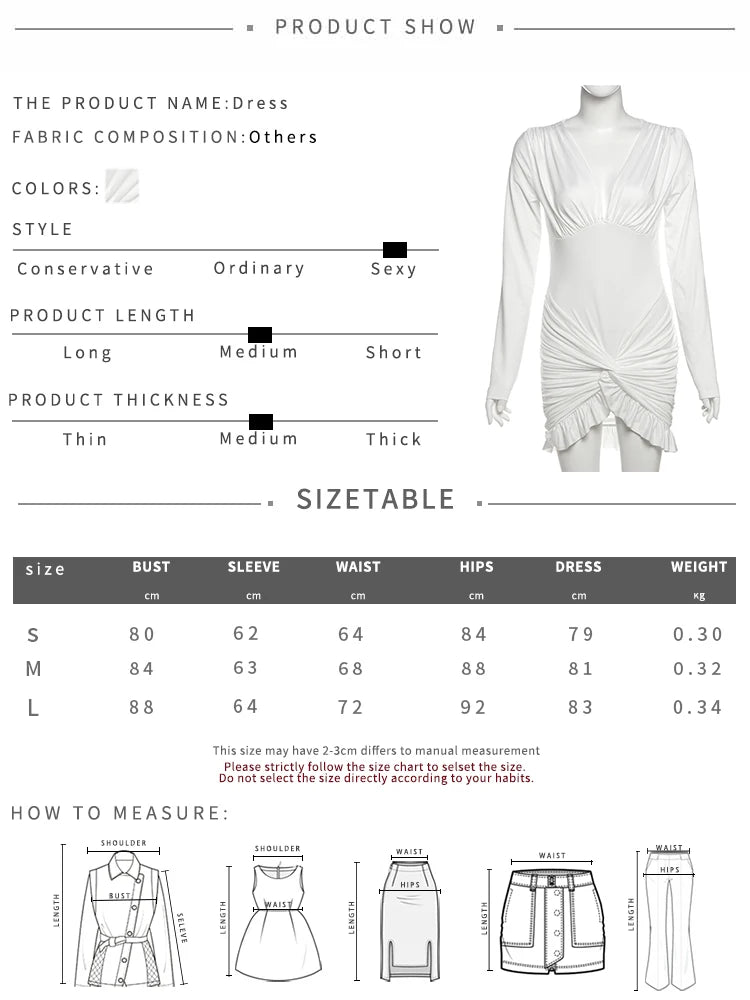 V-Neck Weird Puss Chic Knot Dress