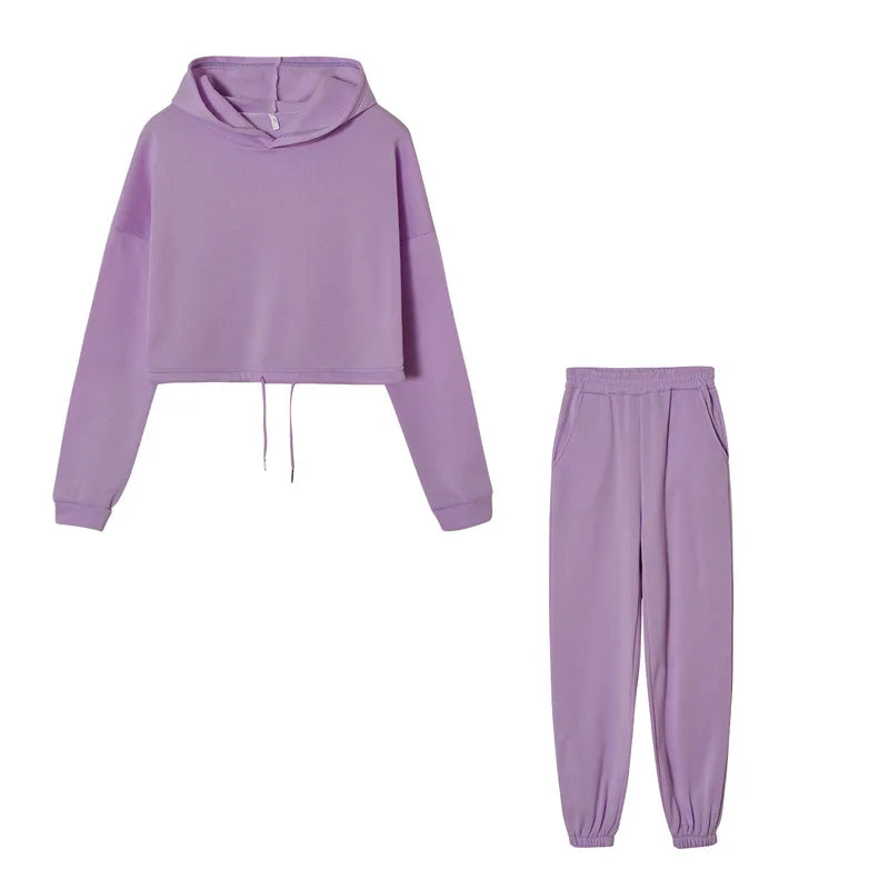 Oversized Hoodie Sweatpant Sportswear Suit