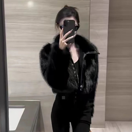 Women's Autumn Winter Leather Jacket