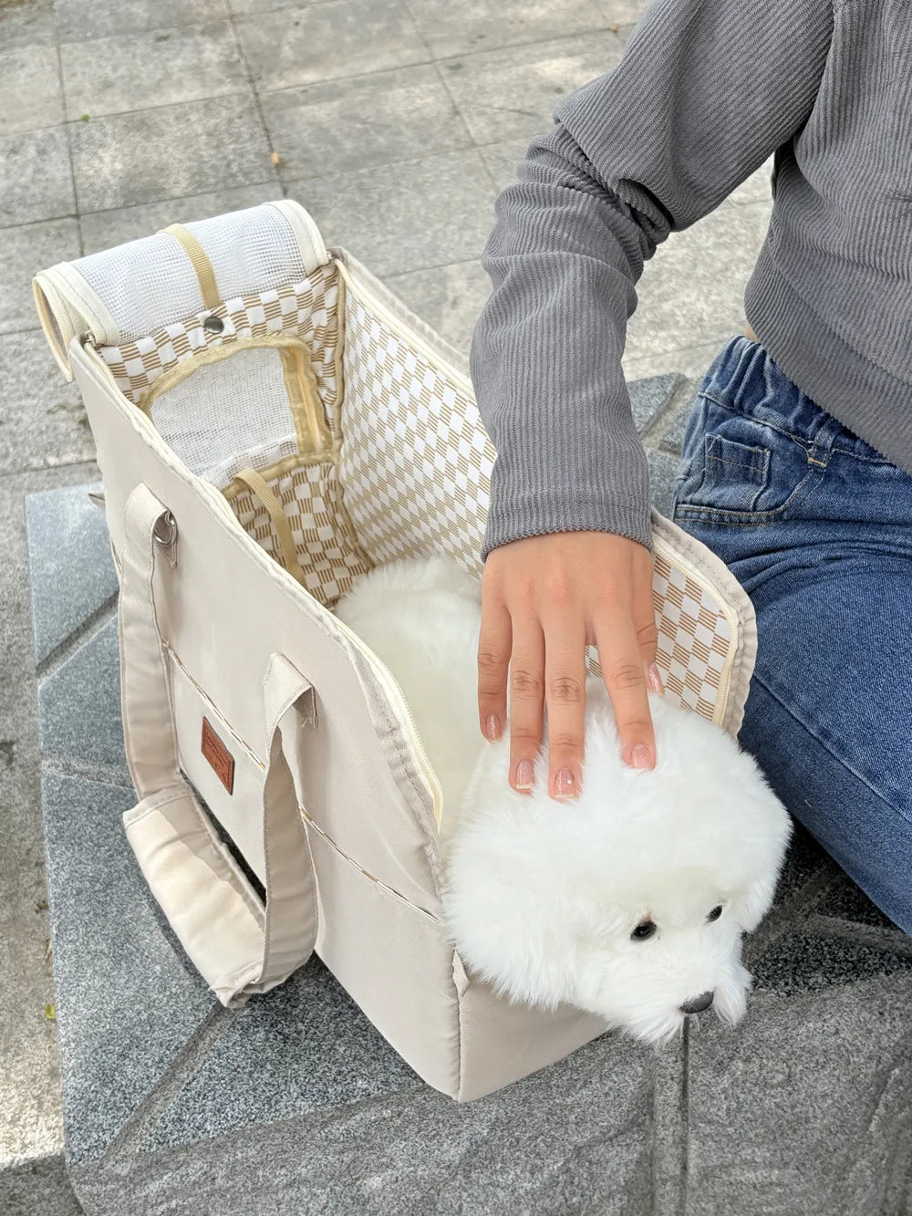 Portable Pet Carrying Shoulder Handbag
