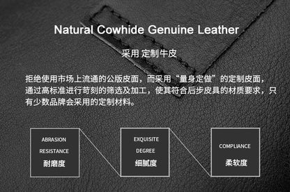 Men's Genuine Leather Waist Chest Pouch Bag