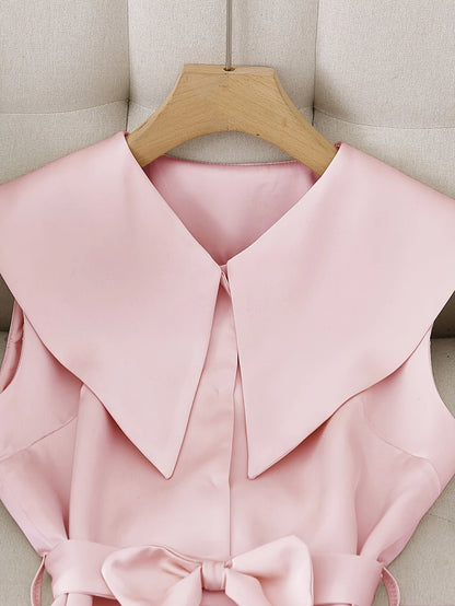 Sleeveless Top & Trousers Two-piece Set