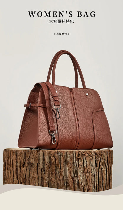 Genuine Leather Tote Handbags For Women