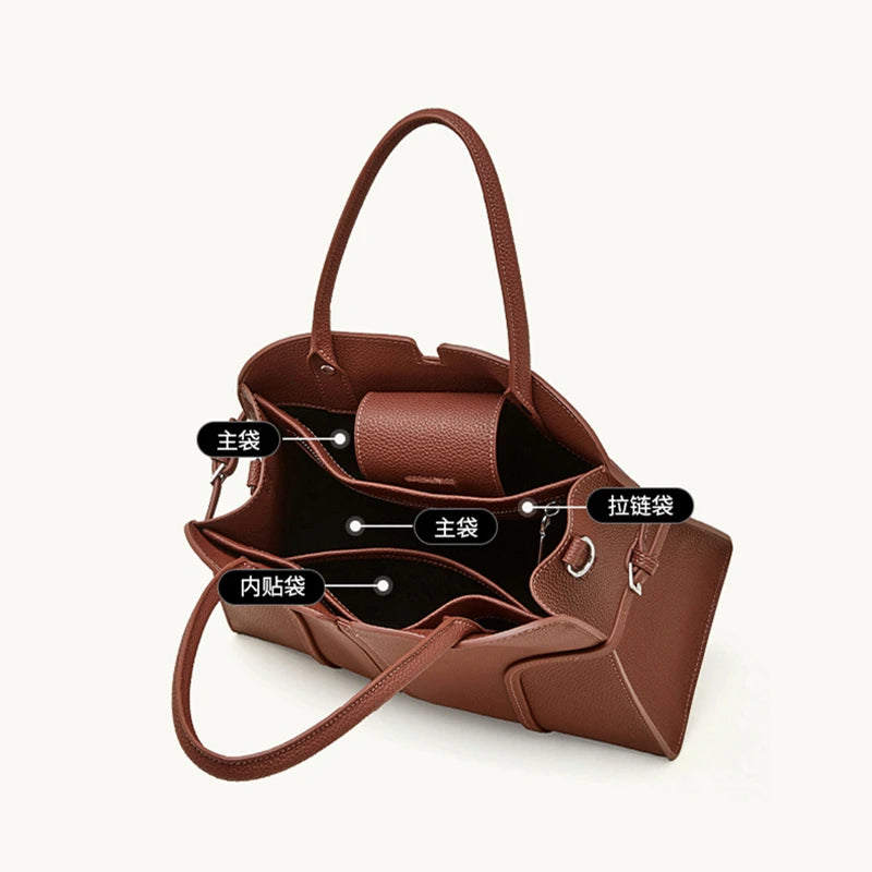 Genuine Leather Tote Handbags For Women