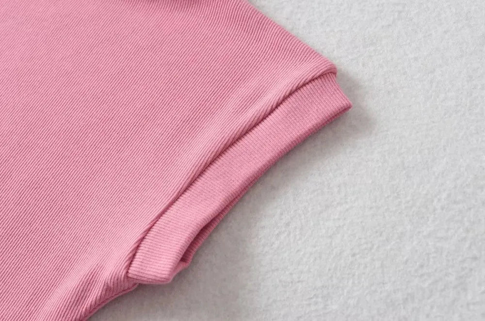 Turtleneck Sleeveless Pullovers T-Shirt