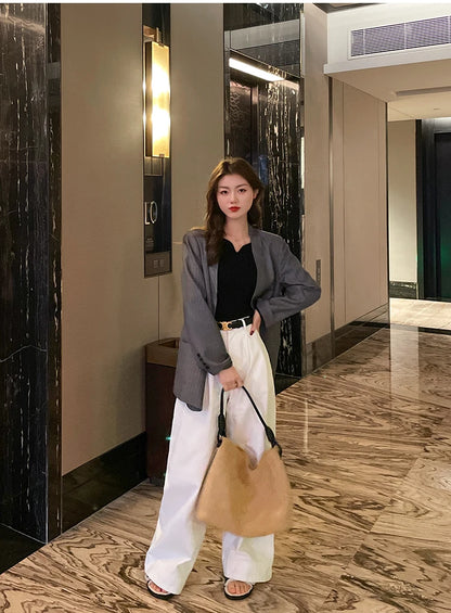 V-neck  Long Sleeve Bodycon Sweater