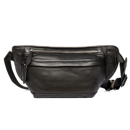 Men's Genuine Leather Waist Chest Pouch Bag